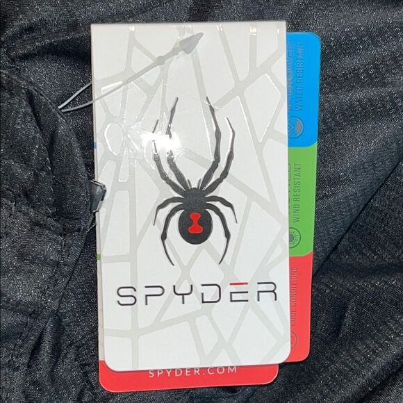 Nwt Spyder Black Utility Parka Jacket with Hood - Picture 10 of 12